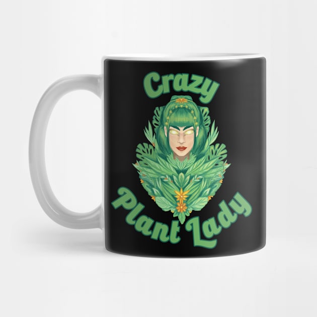 Crazy Plant Lady Funny Gardening Gift by CatRobot